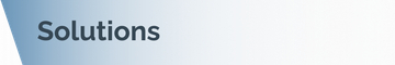 The word solutions is on a white background