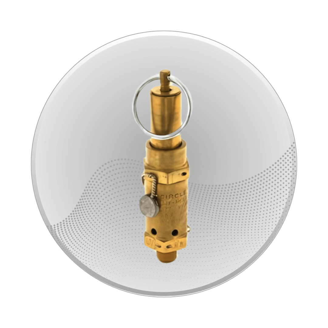 A gold fluid power valve.