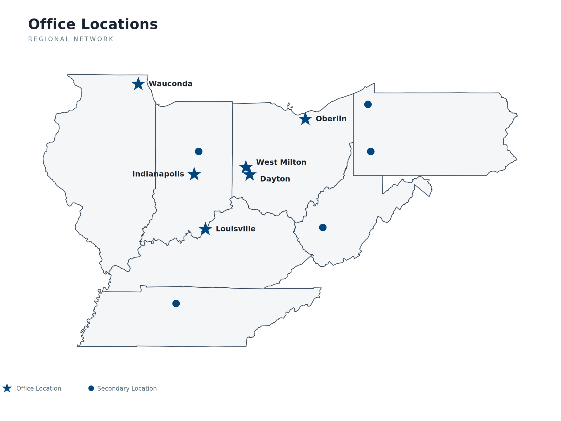 A black and white map of the state of indiana