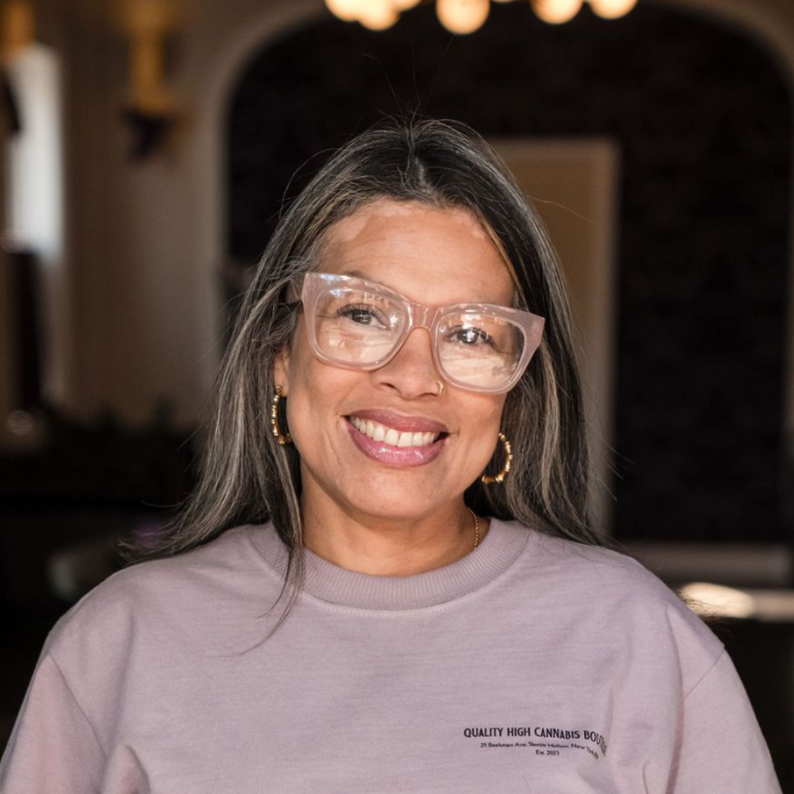 Knowledgeable, friendly female budtender, Claudia