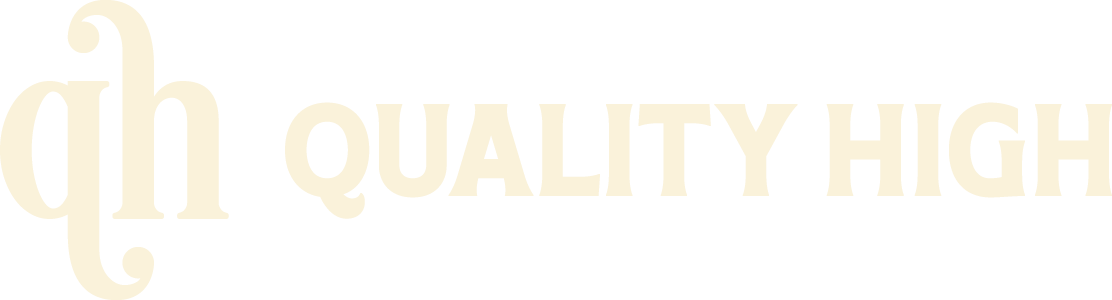 quality high boutique dispensary logo, cream.