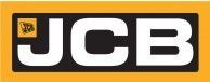 A yellow and black jcb logo on a white background.