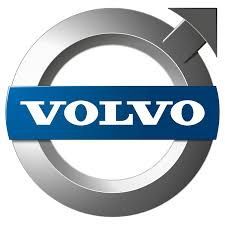 The volvo logo is a circle with an arrow in the middle.