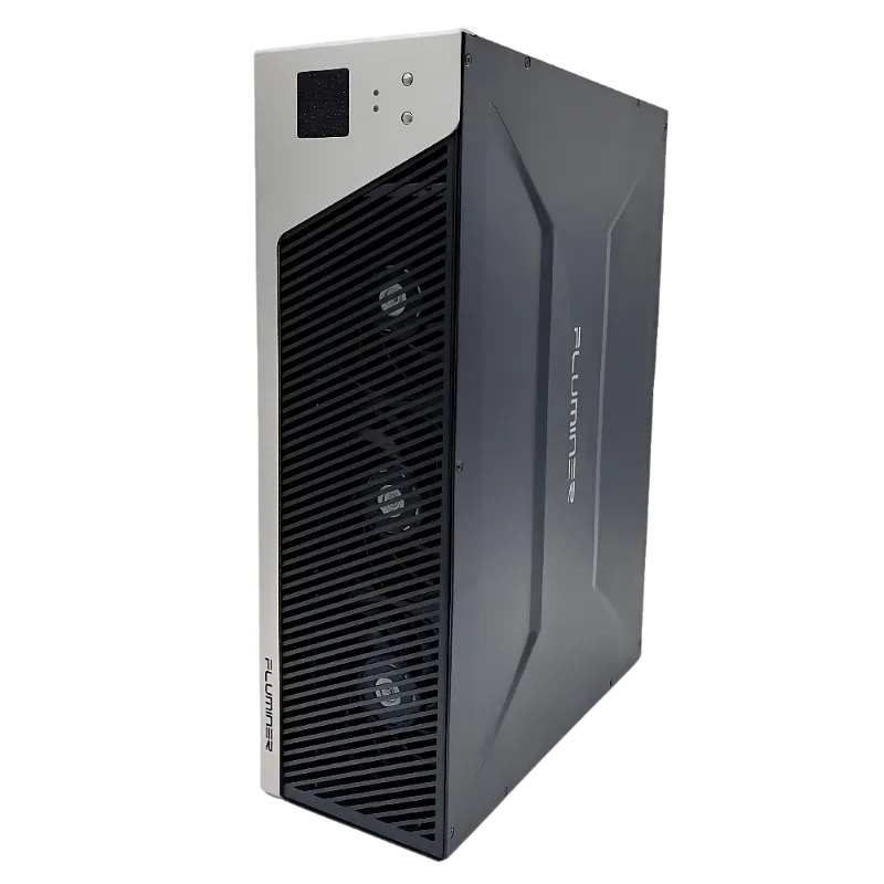 A computer tower with the word hunter on it