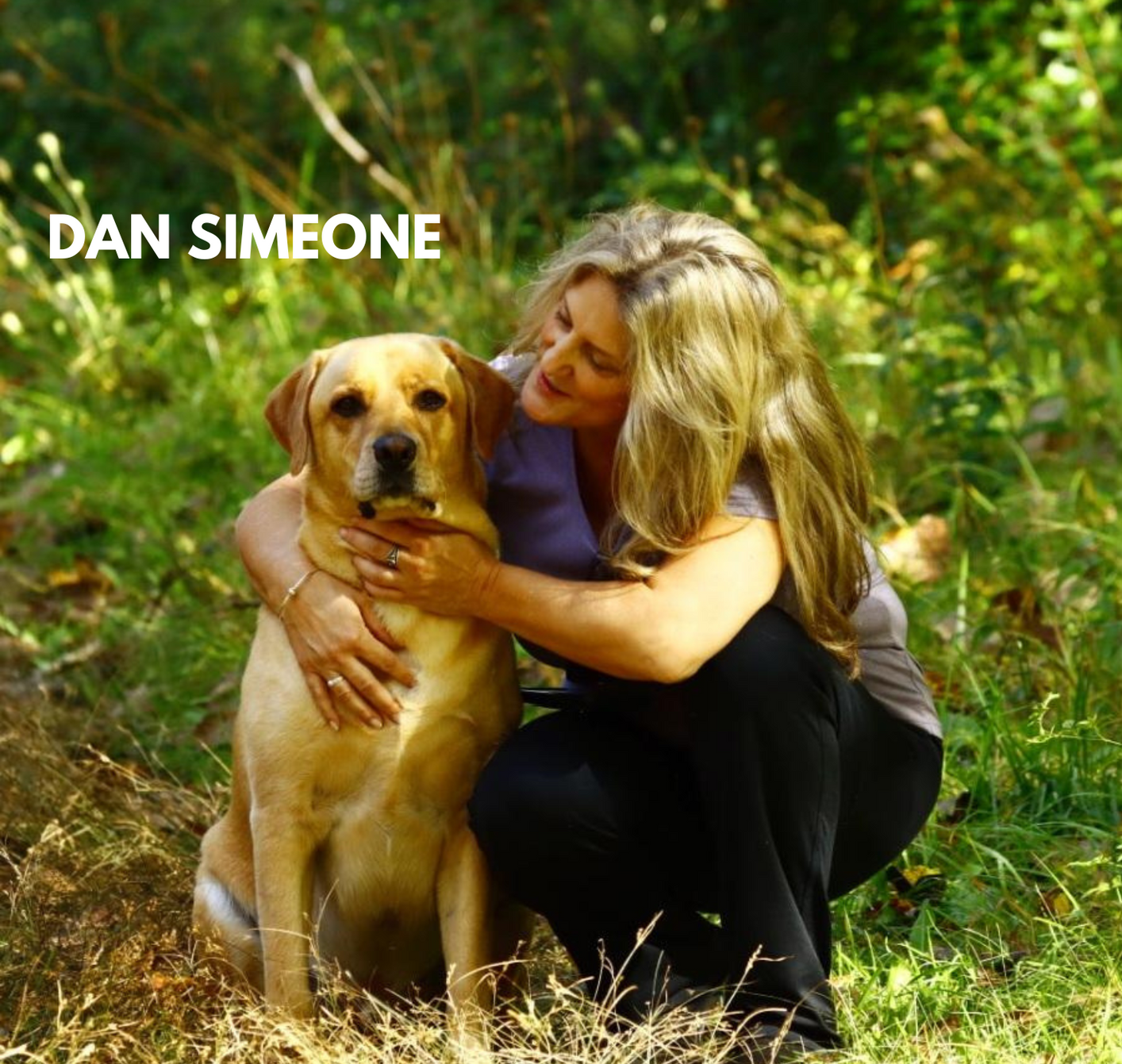 women and dog
