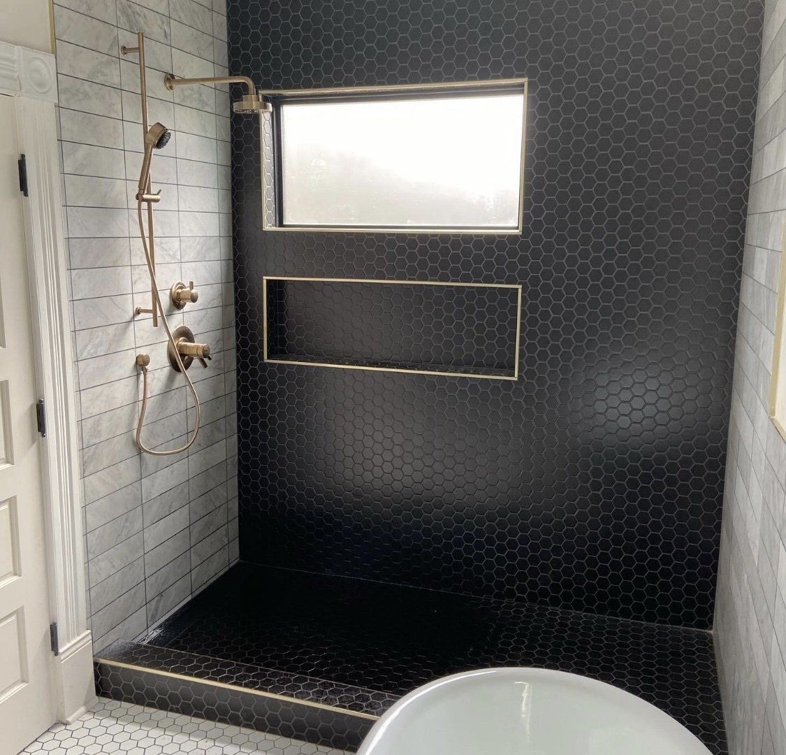 Golden Shower with Black Theme — Newberg, OR — Titan Plumbing Co