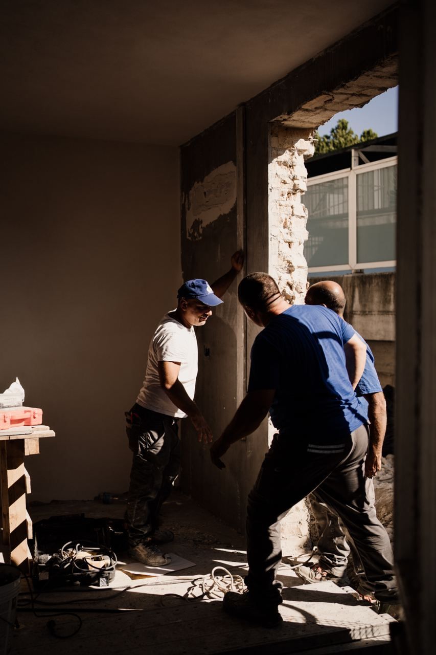 lavori in cantiere