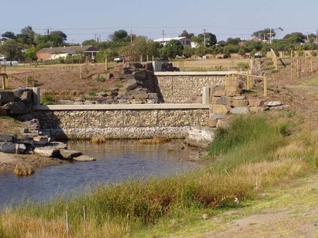 River Runs Through a Grassy Area — Victor Harbor, SA — South Coast Sand & Civil