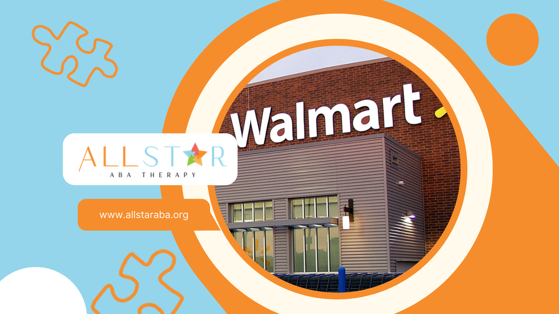 An image of Walmart store where autistic individuals can do sensory-friendly shopping.