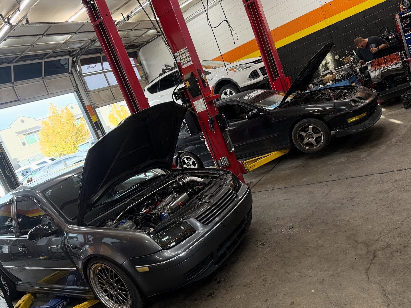 Multiple Vehicles on Lifts Inside Auto Repair Shop | Nonstop Auto Reno, NV