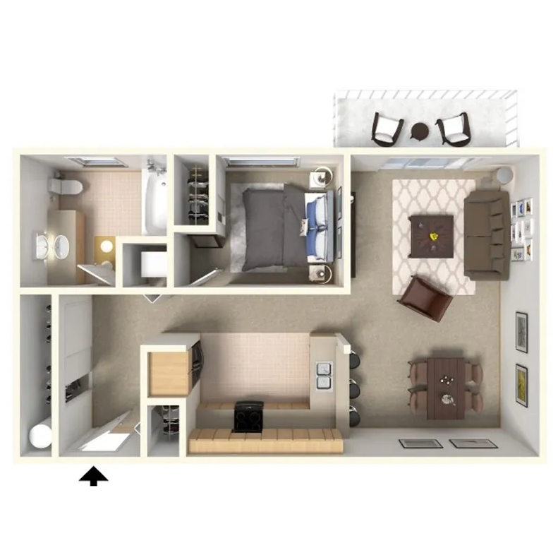 1 Bedroom Apartments for Rent