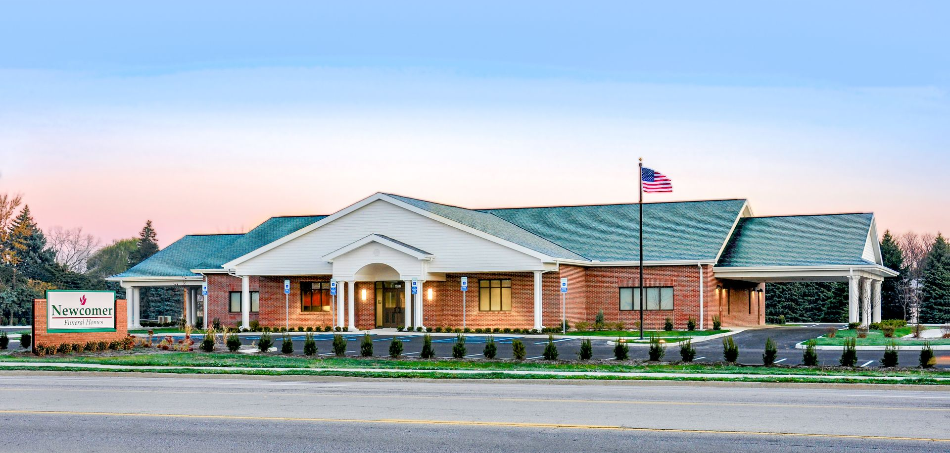 Newcomer Funeral Home building in Toledo, Ohio