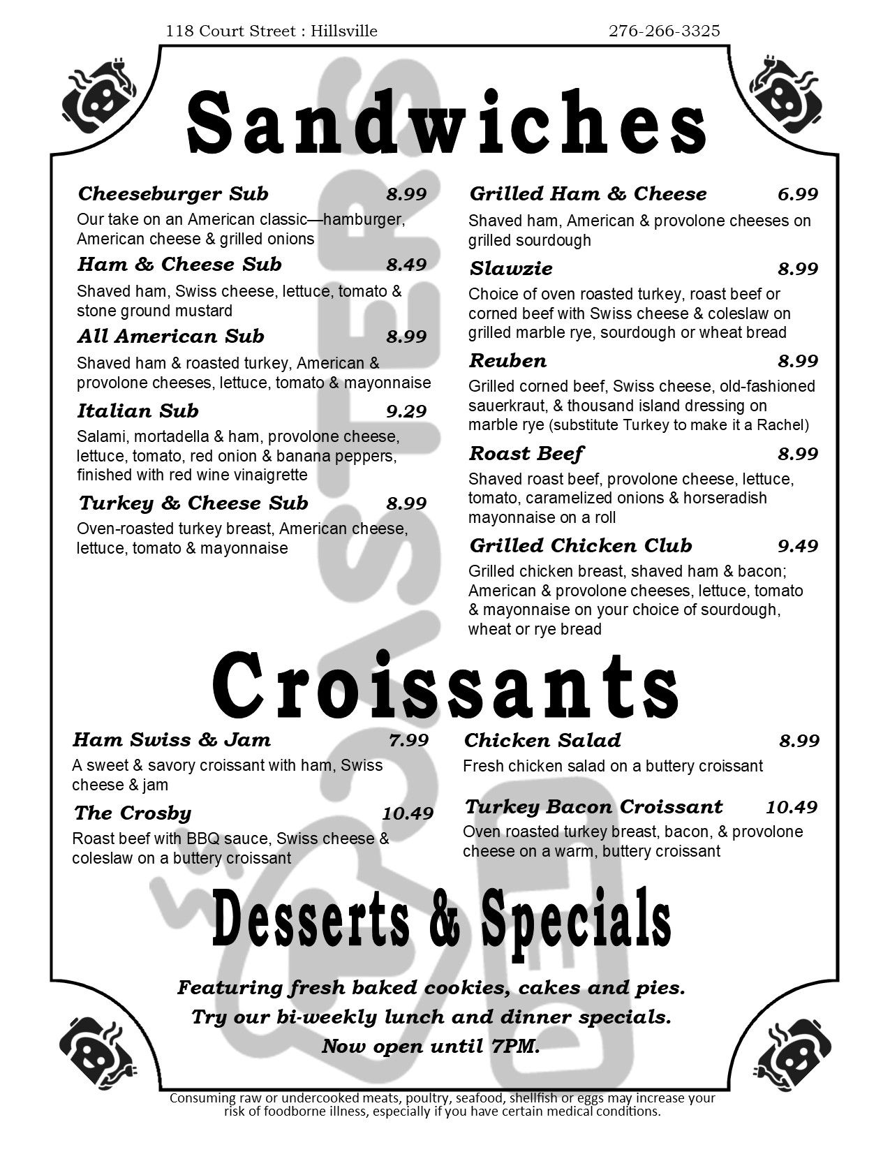 Tosters Deli Restaurant Hillsville Virginia