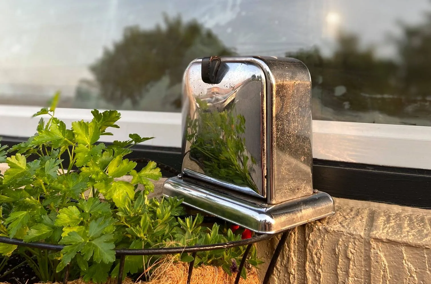 Antique toaster