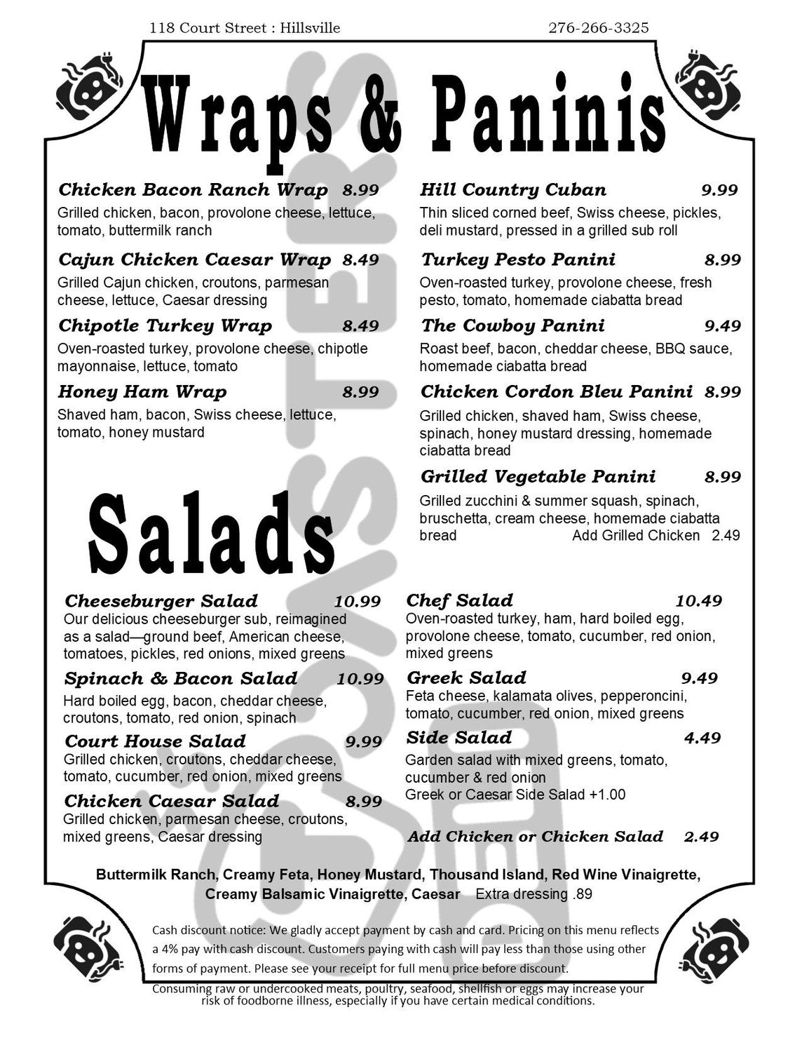 Menu 4/2025