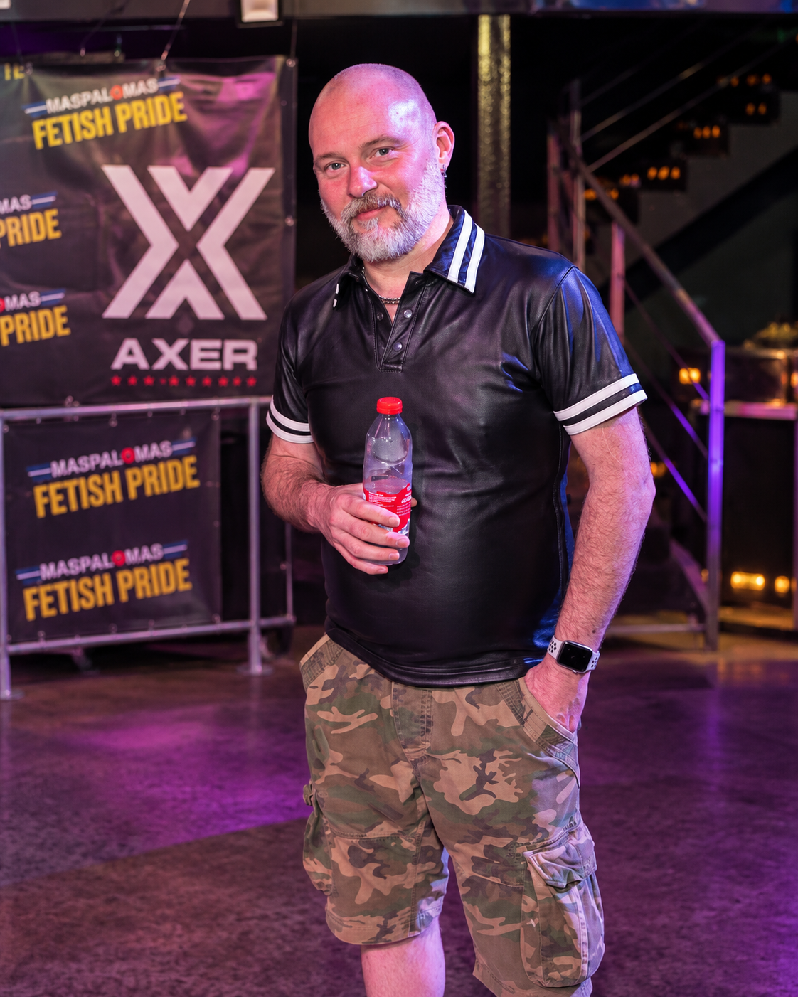 Jamie Wake attending Maspalomas Fetish Pride in Gran Canaria.