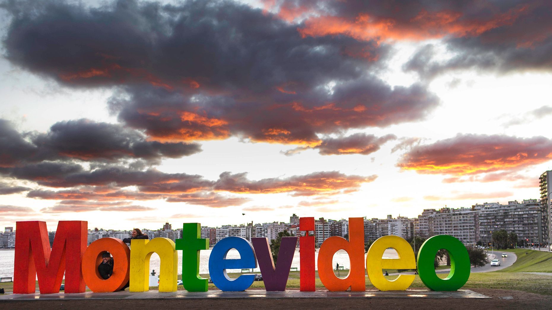 Colorful, three-dimensional letters spelling