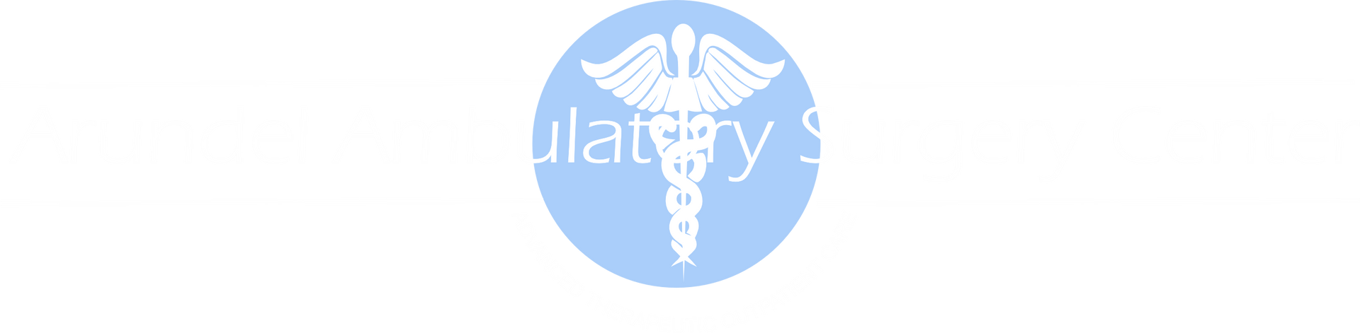 Arundel Ambulatory Surgery Center Logo with blue oval and medical icon in the center