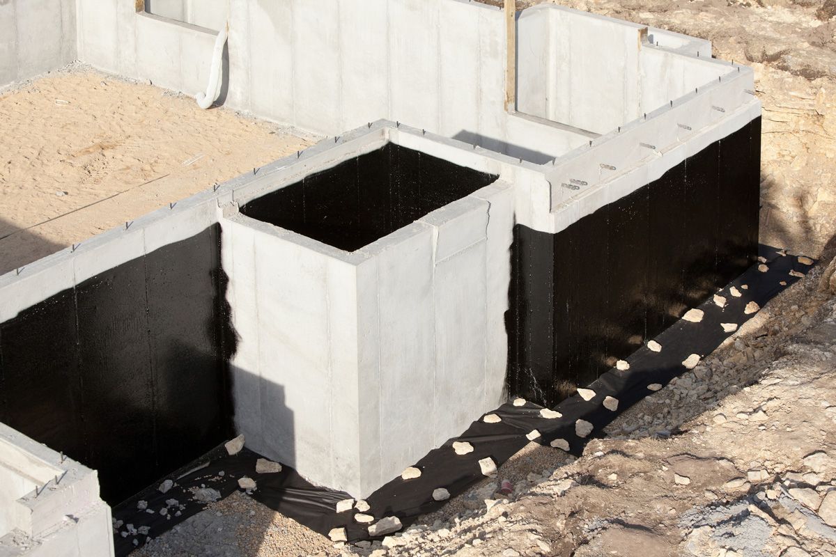 House Basement Wall Foundation with Waterproof Sealant — Mayfield, NY — Miller's Ready Mix Concrete
