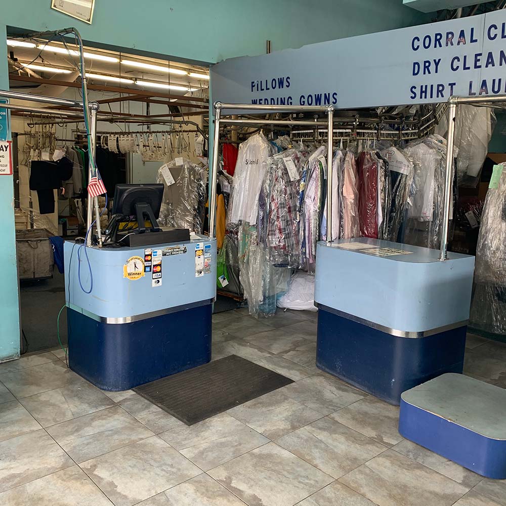 Interior of Corral Dry Cleaners