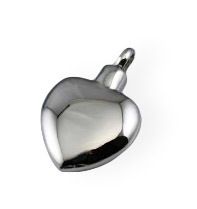 Stainless Steel Plain Heart — Little Treasures Pet Cremation in Bells Park, QLD