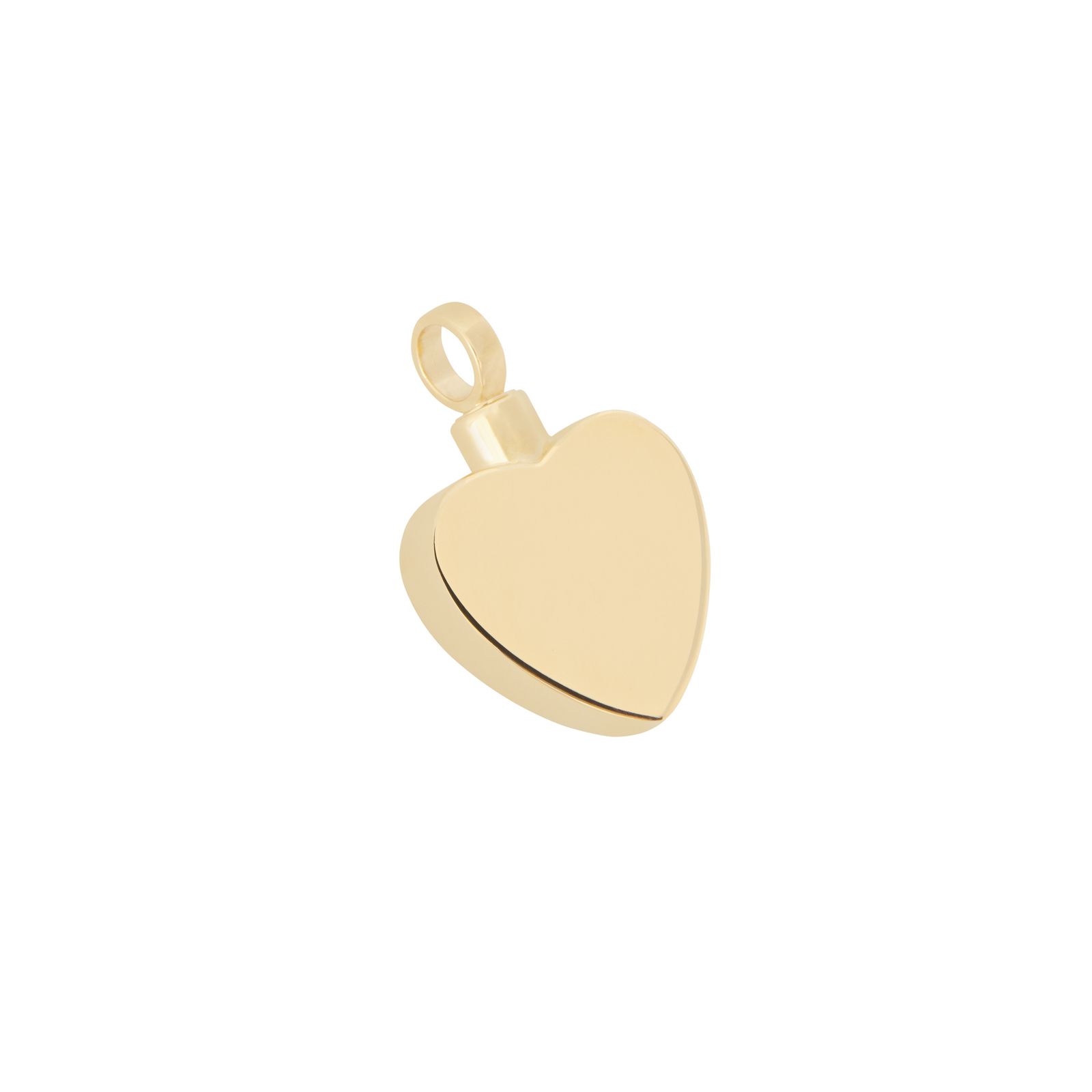 Flat Heart - 14ct Gold Vermeilr — Little Treasures Pet Cremation in Bells Park, QLD