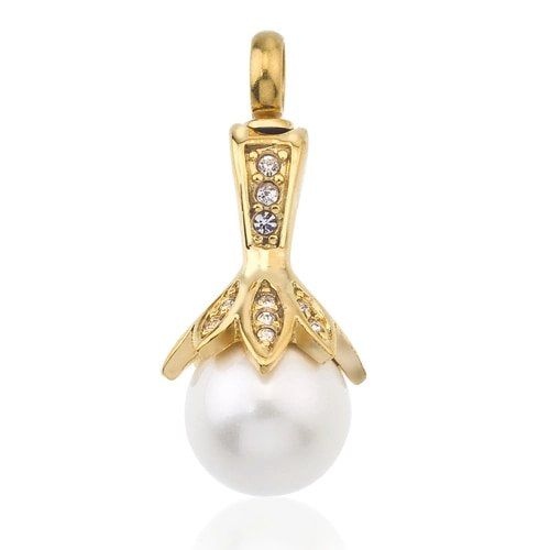 Pearl Flower Pendant — Little Treasures Pet Cremation in Bells Park, QLD