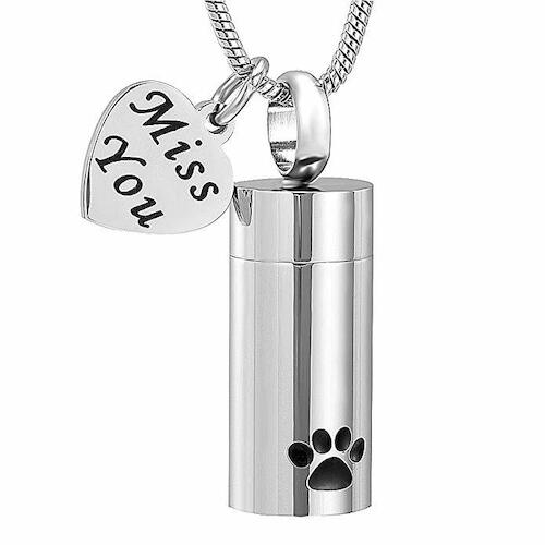 Pet Cylinder with Trinket — Little Treasures Pet Cremation in Bells Park, QLD