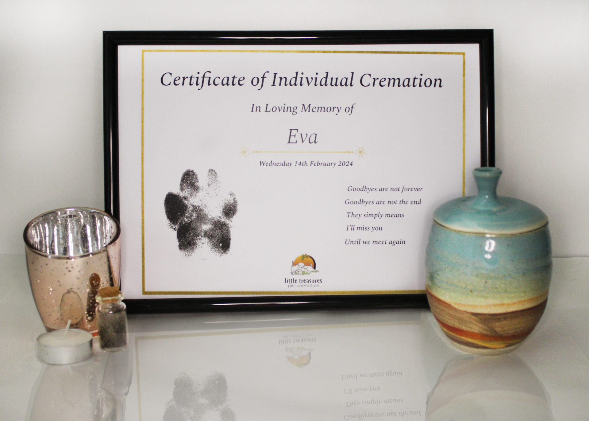 pet cremation and memorial package