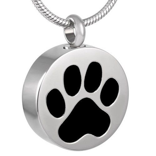 Round Pet Paw Print — Little Treasures Pet Cremation in Bells Park, QLD