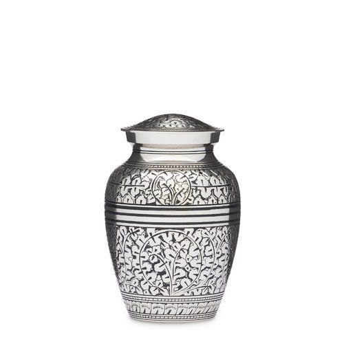 Silver Acron Leaf Urn — Little Treasures Pet Cremation in Bells Park, QLD