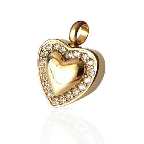 Sweet Heart Gold Colour — Little Treasures Pet Cremation in Bells Park, QLD