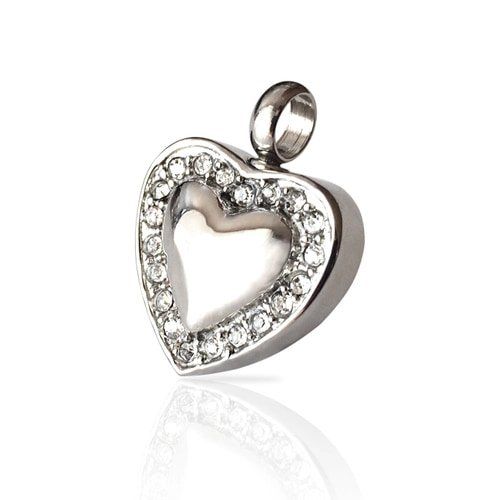 Sweet Heart Silver Colour — Little Treasures Pet Cremation in Bells Park, QLD