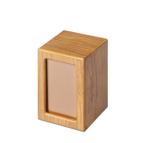 Timber Veneer Photo Urn — Little Treasures Pet Cremation in Bells Park, QLD