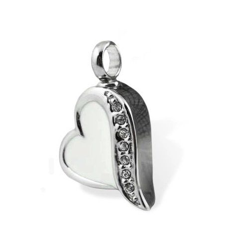 White Love Heart — Little Treasures Pet Cremation in Bells Park, QLD