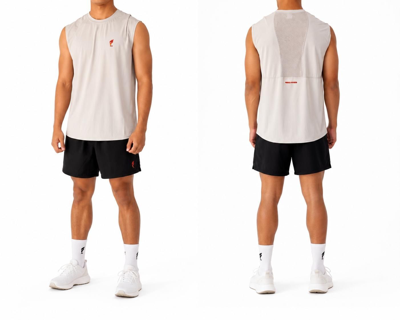 Flex Mens Tank Top (Stone Grey)