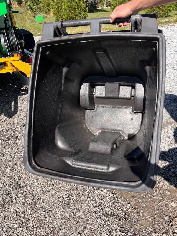 Clean sanitized trash can after Can-Cleaner service in Highland IL