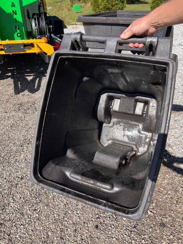 Clean sanitized trash can after Can-Cleaner service in Highland IL