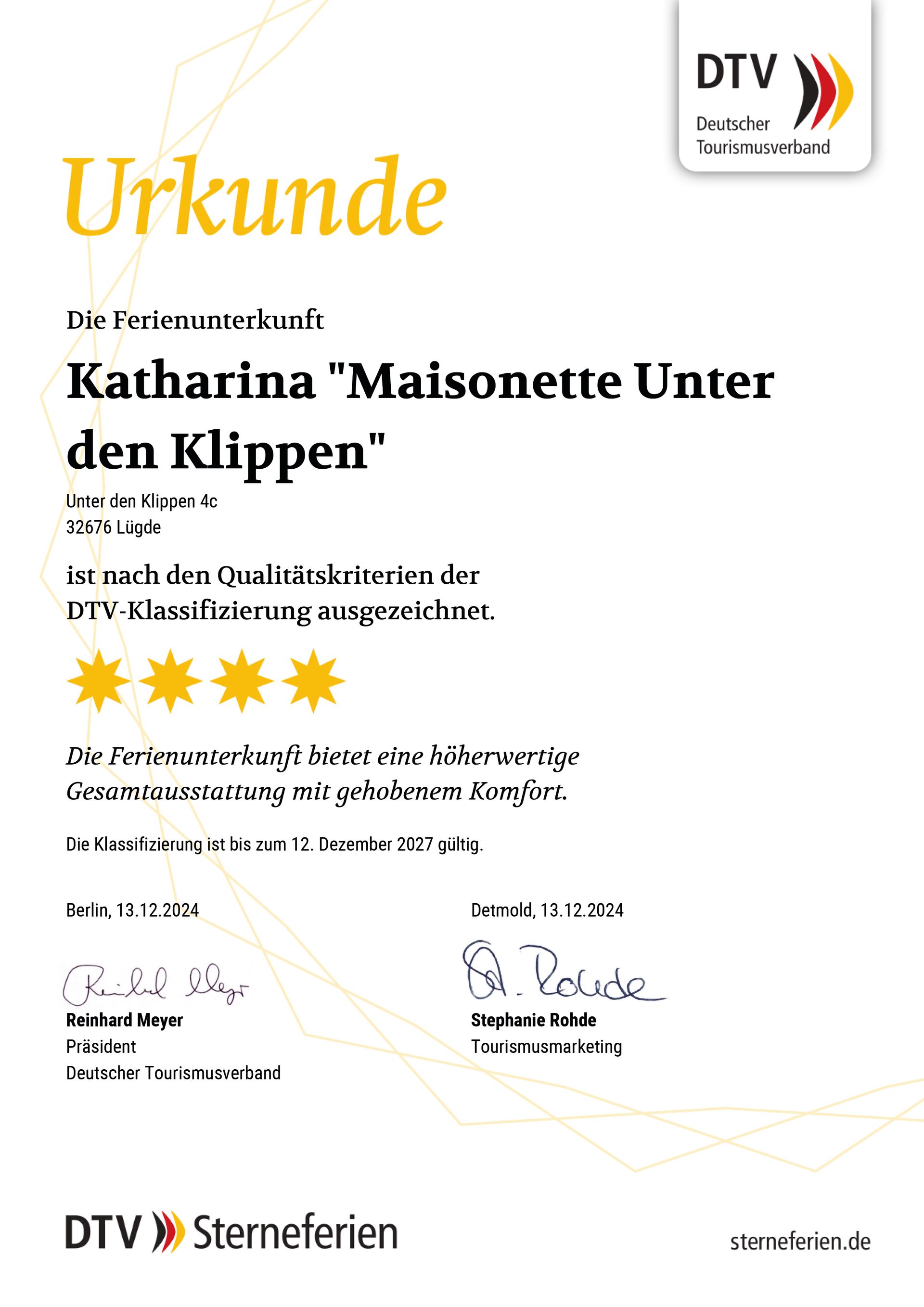 vier Sterne Urlaub Lügde