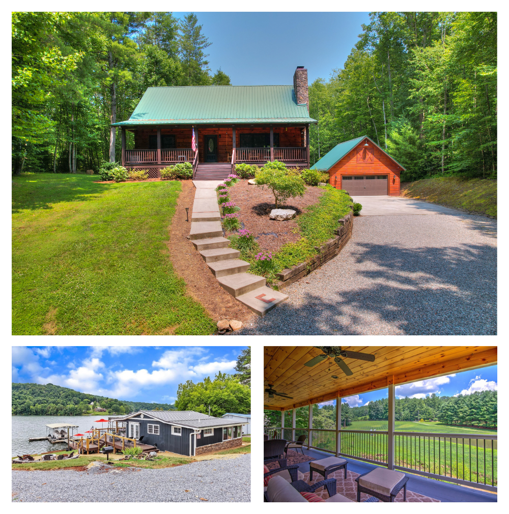 Short-Terms & Mid-Terms A collage of pictures of a house with a lake in the background
