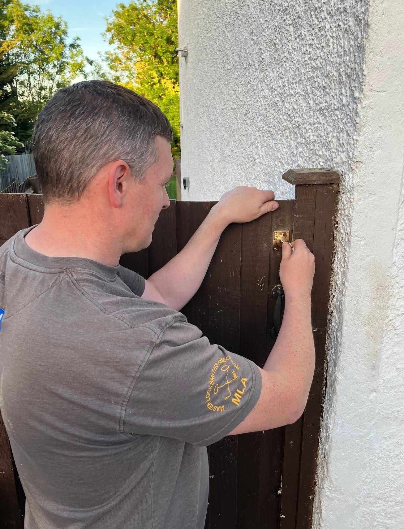 Emergency lock replacement carried out by Gerry from The Key Locksmith in Bean.