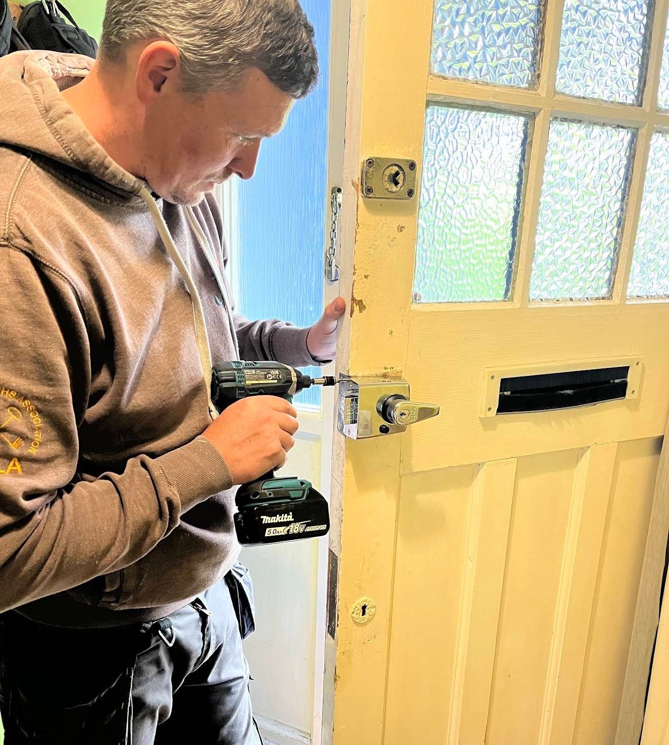 Emergency lock replacement carried out by Gerry from The Key Locksmith in Barnehurst.