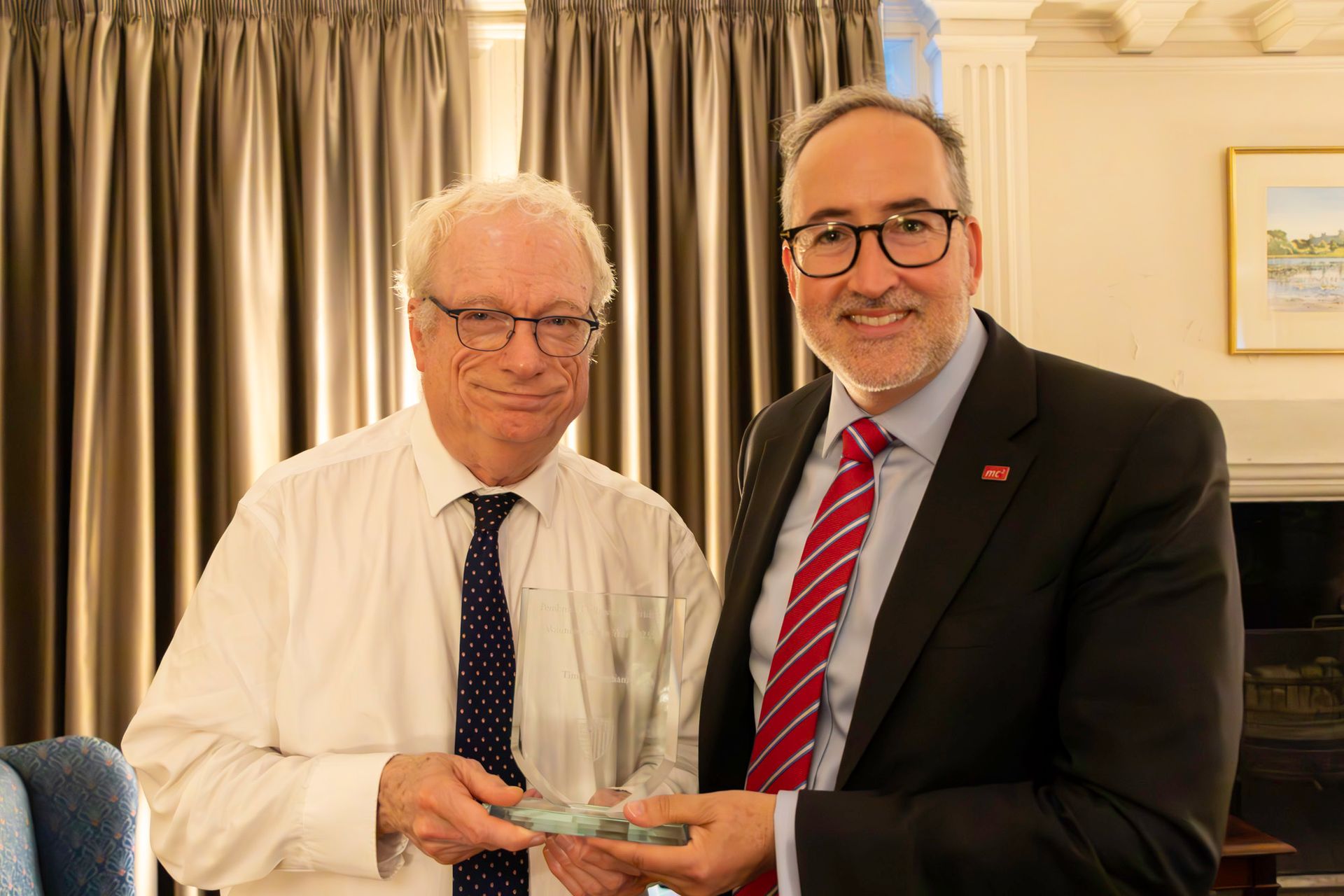 Tim Passingham Honoured as a Volunteer of the Year by Pembroke College ...