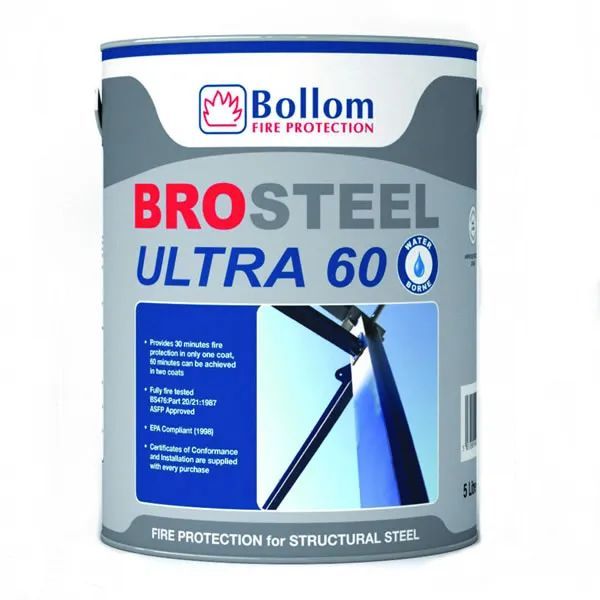 Bollom Brosteel Ultra 60 fire protection coating for structural steel