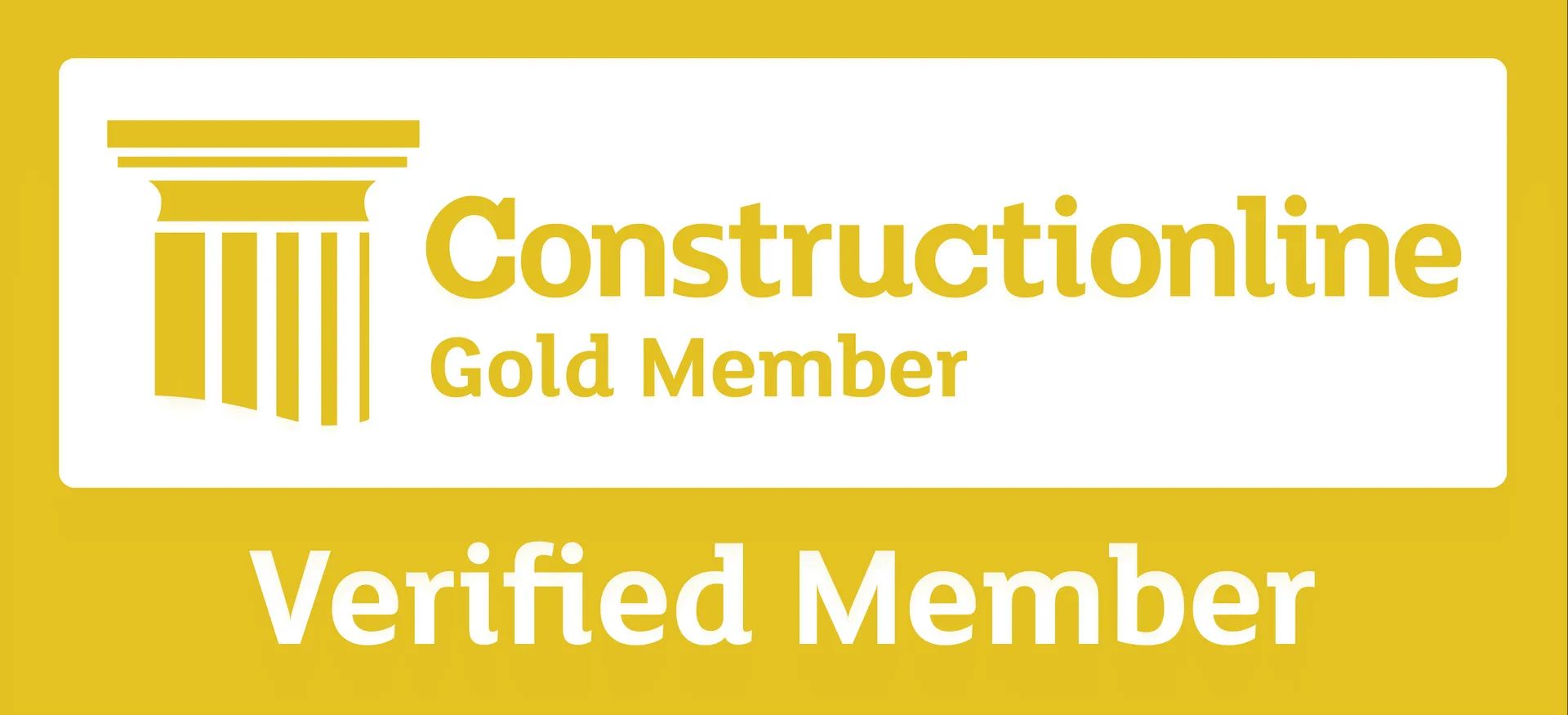 Constructionline Gold Member verified accreditation logo