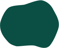 Dark teal irregular organic blob shape on a white background