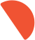 Abstract red and white logo in a rounded triangular shape on a white background