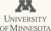 University of Minnesota logo with a gray interlocking M above the text