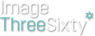 Image Three Sixty logo with turquoise and white text, and a turquoise swirl graphic.