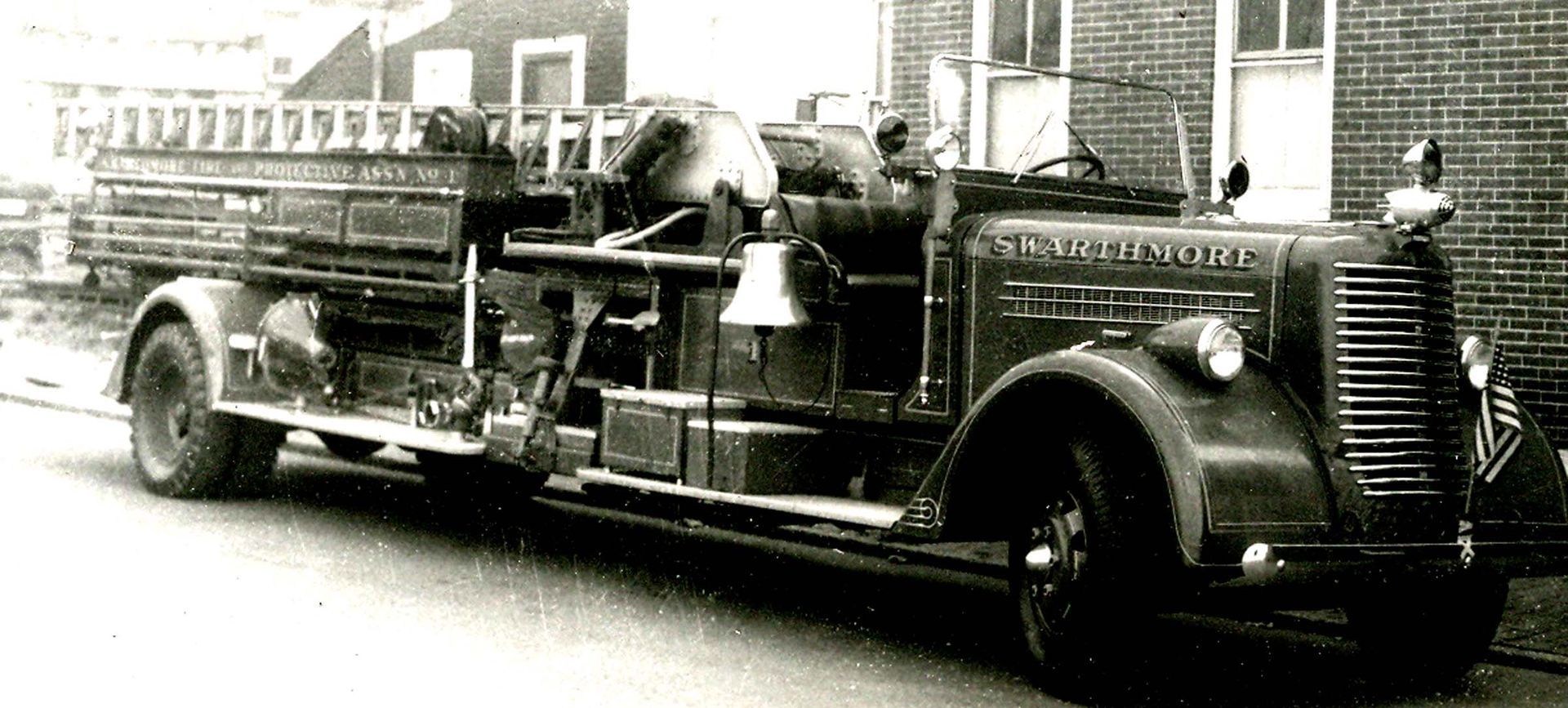The Association’s 1938 Pirsch aerial ladder truck.